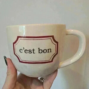 Rae Dunn m stamped CEST  bon cappuccino mug